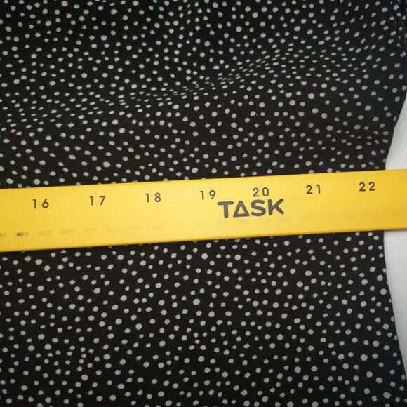 Gap Ladies Size Large Black with White Dots V-neck Dress - Picture 11 of 12